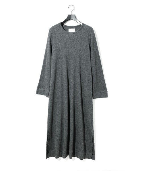 MIDIUMISOLID（ミディウミソリッド）の「MIDIUMISOLID for Ladies ワッフルワンピース（ワンピース・レディース・ブラック/キナリ/グレー・FREE）」の2枚目の写真