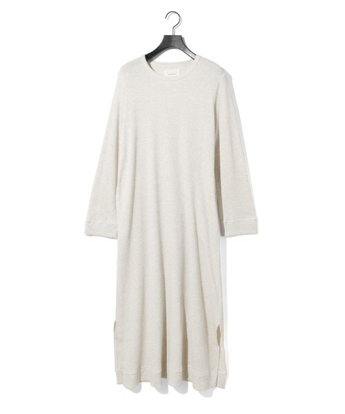 MIDIUMISOLID（ミディウミソリッド）の「MIDIUMISOLID for Ladies ワッフルワンピース（ワンピース・レディース・ブラック/キナリ/グレー・FREE）」の4枚目の写真