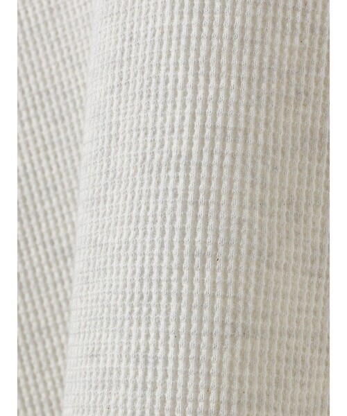 MIDIUMISOLID（ミディウミソリッド）の「MIDIUMISOLID for Ladies ワッフルワンピース（ワンピース・レディース・ブラック/キナリ/グレー・FREE）」の5枚目の写真