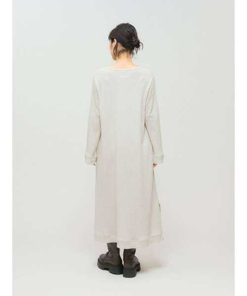 MIDIUMISOLID（ミディウミソリッド）の「MIDIUMISOLID for Ladies ワッフルワンピース（ワンピース・レディース・ブラック/キナリ/グレー・FREE）」の11枚目の写真