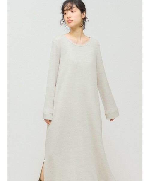 MIDIUMISOLID（ミディウミソリッド）の「MIDIUMISOLID for Ladies ワッフルワンピース（ワンピース・レディース・ブラック/キナリ/グレー・FREE）」の12枚目の写真