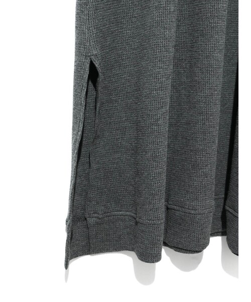 MIDIUMISOLID（ミディウミソリッド）の「MIDIUMISOLID for Ladies ワッフルワンピース（ワンピース・レディース・ブラック/キナリ/グレー・FREE）」の19枚目の写真