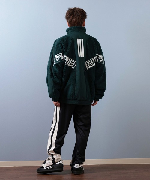 adidas(アディダス)の「adidas/アディダス ボアジャケット ルーズフィット フリース CS116(ブルゾン・メンズ・グリーン/ライトグレー/ブラック・3XL/2XL/XL/L/M)」の20枚目の写真