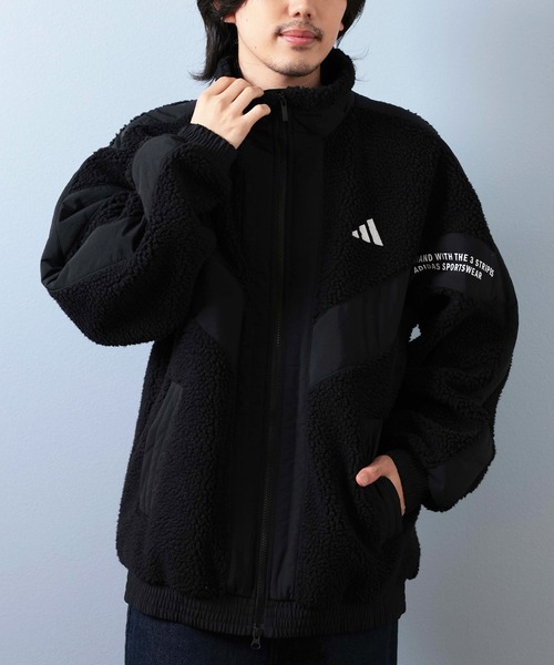 adidas/アディダス ボアジャケット ルーズフィット フリース CS116