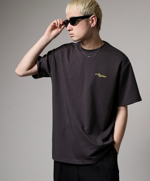 FUNALIVE(ファンアライブ)の「メンズ レディース 内側ツートンカラー シンプルTシャツ(Tシャツ/カットソー・メンズ・グレー/ブラック・F)」の2枚目の写真