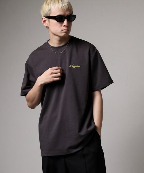 FUNALIVE(ファンアライブ)の「メンズ レディース 内側ツートンカラー シンプルTシャツ(Tシャツ/カットソー・メンズ・グレー/ブラック・F)」の13枚目の写真