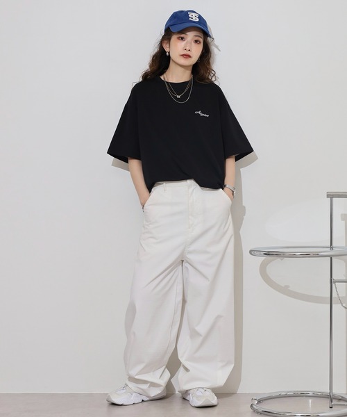 FUNALIVE(ファンアライブ)の「メンズ レディース 内側ツートンカラー シンプルTシャツ(Tシャツ/カットソー・メンズ・グレー/ブラック・F)」の18枚目の写真