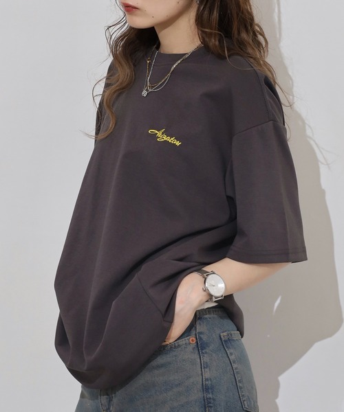 FUNALIVE(ファンアライブ)の「メンズ レディース 内側ツートンカラー シンプルTシャツ(Tシャツ/カットソー・メンズ・グレー/ブラック・F)」の21枚目の写真