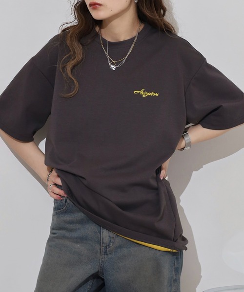 FUNALIVE(ファンアライブ)の「メンズ レディース 内側ツートンカラー シンプルTシャツ(Tシャツ/カットソー・メンズ・グレー/ブラック・F)」の20枚目の写真
