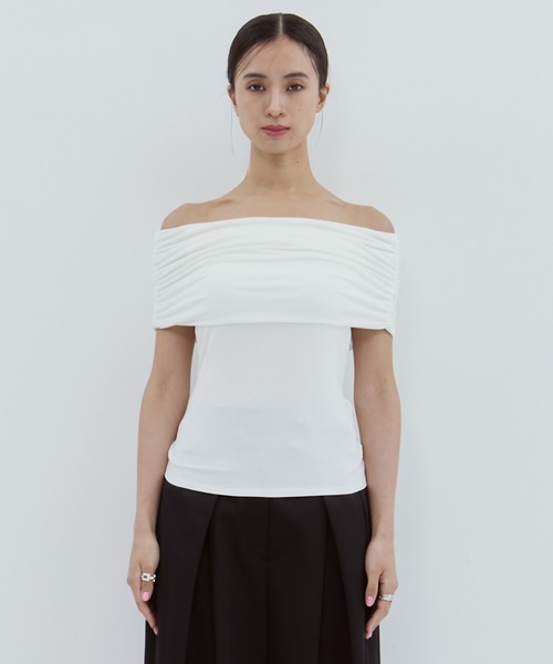 determ/デターム】《STUDIOUS別注》OFF SHOULDER TOPS/オフ