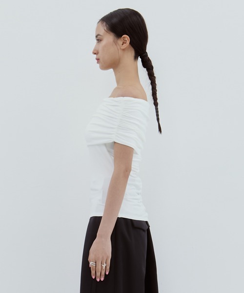 determ/デターム】《STUDIOUS別注》OFF SHOULDER TOPS/オフ