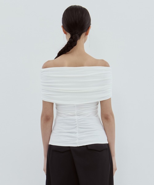 determ/デターム】《STUDIOUS別注》OFF SHOULDER TOPS/オフショルダー