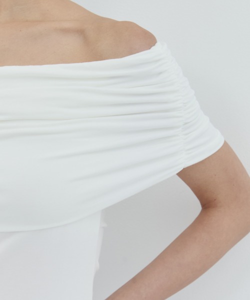 determ/デターム】《STUDIOUS別注》OFF SHOULDER TOPS/オフショルダー
