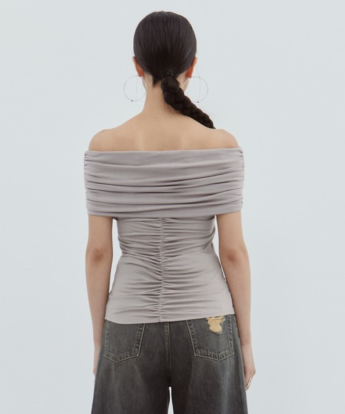 determ/デターム】《STUDIOUS別注》OFF SHOULDER TOPS/オフショルダー