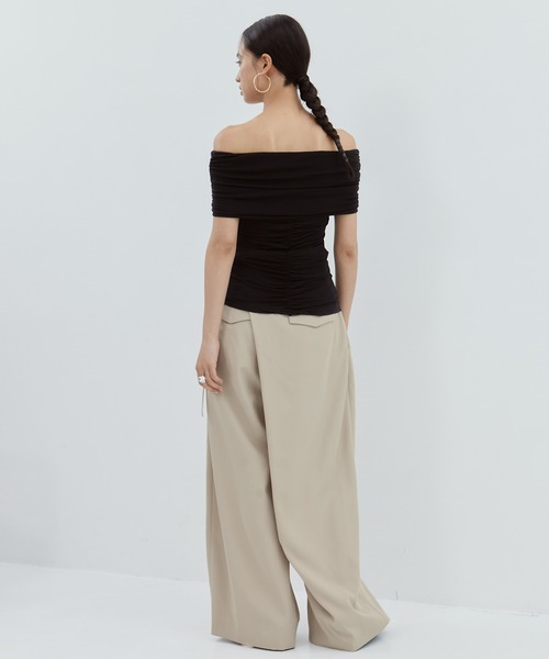 determ/デターム】《STUDIOUS別注》OFF SHOULDER TOPS/オフ