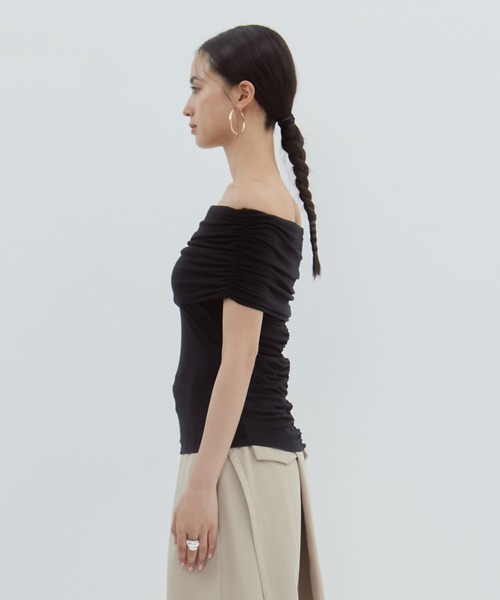 determ/デターム】《STUDIOUS別注》OFF SHOULDER TOPS/オフショルダー