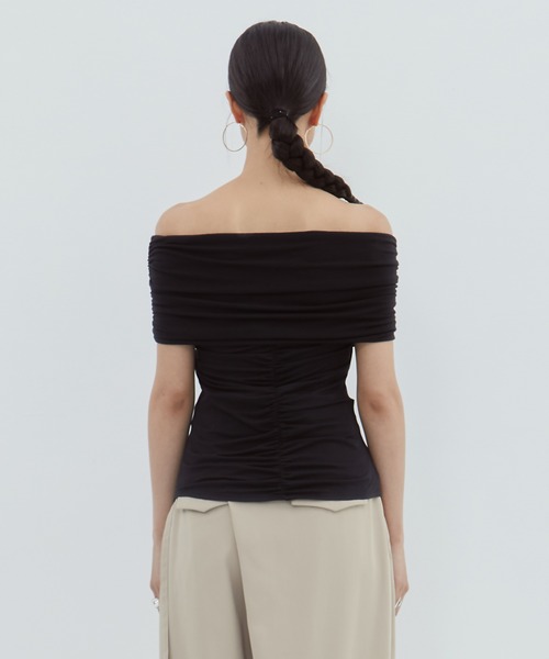 は*お様 デターム オフショルダートップ determ/デターム】《STUDIOUS別注》OFF SHOULDER TOPS/オフ