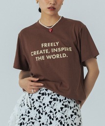 ROSE BUD ローズバッド　切替え　デザイン　Tシャツ ROSE BUD｜ローズバッドのTシャツ/カットソー（バックプリント