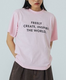 ローズバッド✨プリントカットソー セール】(OKIRAKU×ROSEBUD)スリーブプリントロンT（Tシャツ