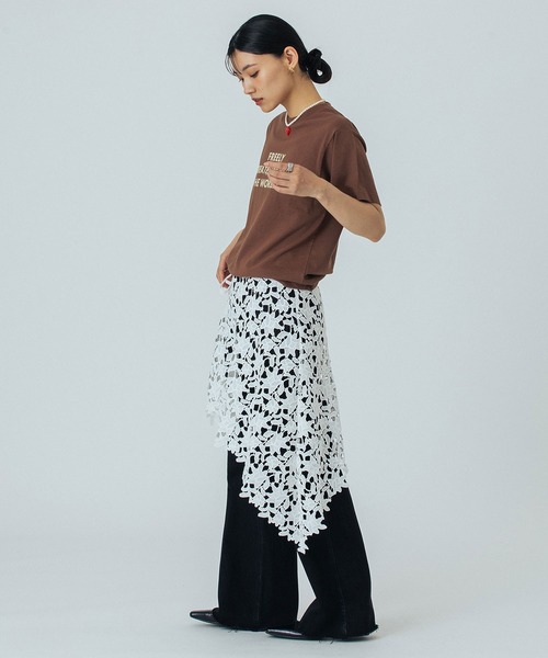 ROSE BUD(ローズバッド)の「LOGO S/S TEE(Tシャツ/カットソー・レディース・ライトブルー/オフホワイト/ブラウン/ピンク・ONE SIZE)」の21枚目の写真