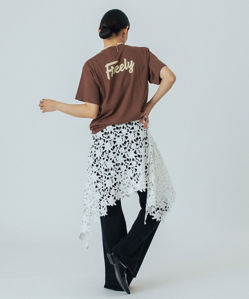 ROSE BUD(ローズバッド)の「LOGO S/S TEE(Tシャツ/カットソー・レディース・ライトブルー/オフホワイト/ブラウン/ピンク・ONE SIZE)」の20枚目の写真