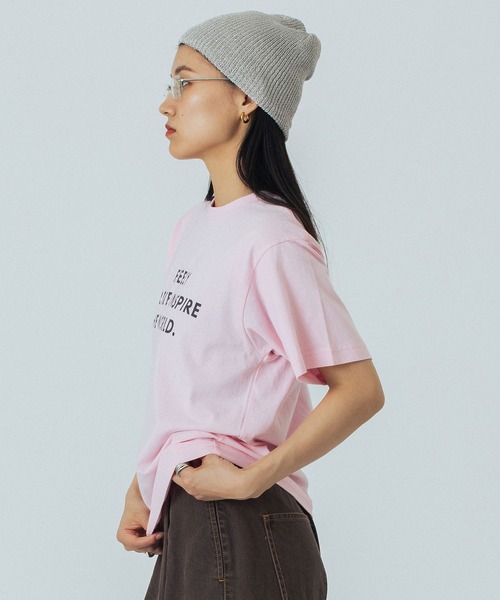 ROSE BUD(ローズバッド)の「LOGO S/S TEE(Tシャツ/カットソー・レディース・ライトブルー/オフホワイト/ブラウン/ピンク・ONE SIZE)」の18枚目の写真