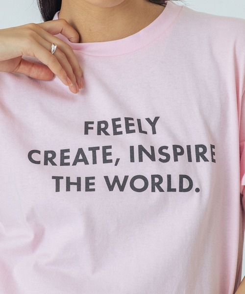 ROSE BUD(ローズバッド)の「LOGO S/S TEE(Tシャツ/カットソー・レディース・ライトブルー/オフホワイト/ブラウン/ピンク・ONE SIZE)」の15枚目の写真