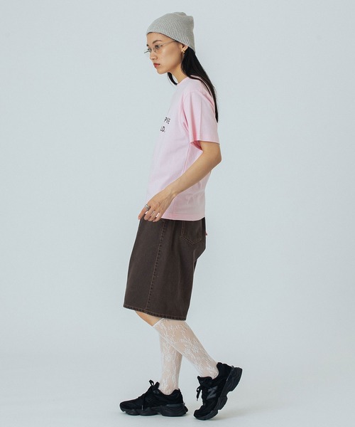 ROSE BUD(ローズバッド)の「LOGO S/S TEE(Tシャツ/カットソー・レディース・ライトブルー/オフホワイト/ブラウン/ピンク・ONE SIZE)」の9枚目の写真