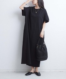 ルーズシルエット天竺ワンピース