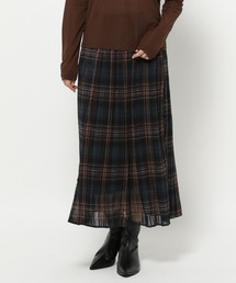 チェックプリーツSK