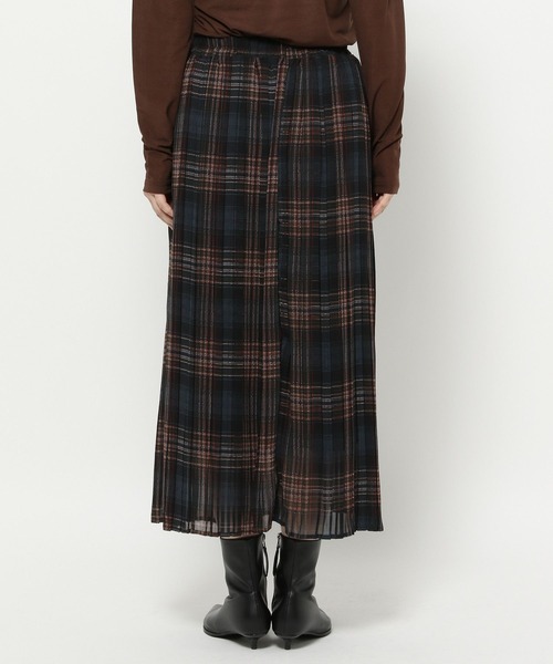 FOUND GOOD（ファウンドグッド）の「チェックプリーツSK（スカート・レディース・ネイビー/イエロー系5・S/M/L）」の7枚目の写真