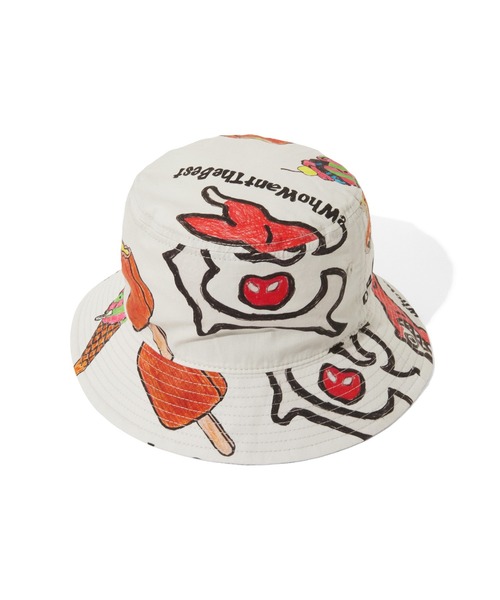 ICECREAM(アイスクリーム)の「HAT(ハット・メンズ・ブラック/アイボリー・LARGE/MEDIUM)」の1枚目の写真