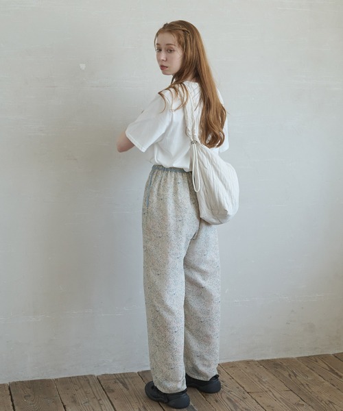 Crisp(クリスプ)の「ボタニカルシフォンパンツ(その他パンツ・レディース・ブルー/オレンジ・FREE)」の6枚目の写真