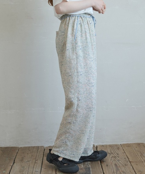 Crisp(クリスプ)の「ボタニカルシフォンパンツ(その他パンツ・レディース・ブルー/オレンジ・FREE)」の7枚目の写真