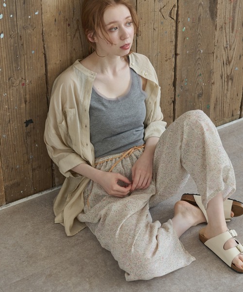 Crisp(クリスプ)の「ボタニカルシフォンパンツ(その他パンツ・レディース・ブルー/オレンジ・FREE)」の17枚目の写真