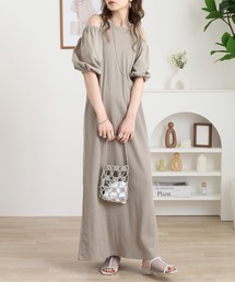 FUNALIVE（ファンアライブ）の「肩スリットボリューム袖ワンピース（ワンピース）」