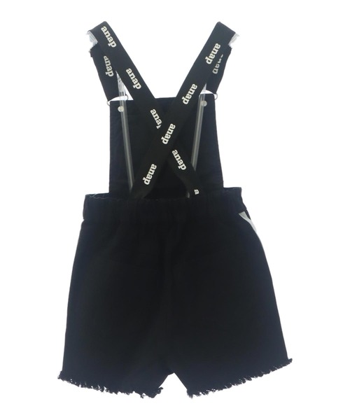 ANAP kids(アナップキッズ)の「サイドライン サロペット【ジュニアお揃い】(サロペット/オーバーオール・キッズ・ブラック/ライトブルー・110cm/120cm/130cm)」の21枚目の写真