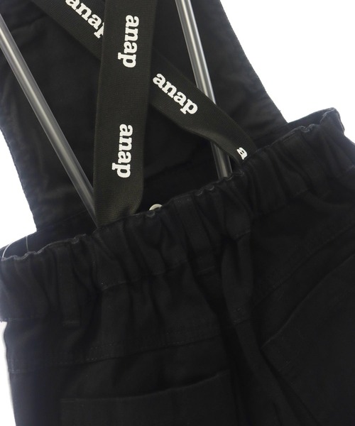 ANAP kids(アナップキッズ)の「サイドライン サロペット【ジュニアお揃い】(サロペット/オーバーオール・キッズ・ブラック/ライトブルー・110cm/120cm/130cm)」の3枚目の写真