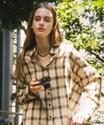 SENSE OF PLACE by URBAN RESEARCH | 『UR TECH』『UVカット』チェックルーズシャツ(シャツ/ブラウス)