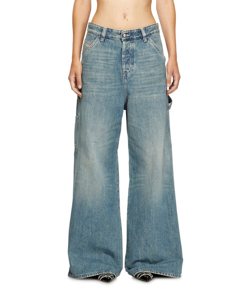 DIESEL(ディーゼル)の「ウィメンズ デニムパンツ RELAXED D-SIRE-W L.30(デニムパンツ・レディース・インディゴブルー・23inch/25inch/24inch/27inch/26inch/28inch/29inch/30inch)」の6枚目の写真