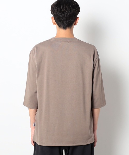 Grand PARK(グランドパーク)の「BROOKLYN OVERALL<ブルックリンオーバーオール>USAコットン七分袖Tシャツ(Tシャツ/カットソー・メンズ・ブラック/ホワイト・LARGE/MEDIUM)」の4枚目の写真