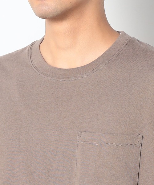 Grand PARK(グランドパーク)の「BROOKLYN OVERALL<ブルックリンオーバーオール>USAコットン七分袖Tシャツ(Tシャツ/カットソー・メンズ・ブラック/ホワイト・LARGE/MEDIUM)」の8枚目の写真