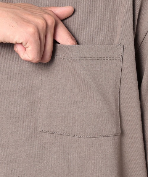 Grand PARK(グランドパーク)の「BROOKLYN OVERALL<ブルックリンオーバーオール>USAコットン七分袖Tシャツ(Tシャツ/カットソー・メンズ・ブラック/ホワイト・LARGE/MEDIUM)」の16枚目の写真