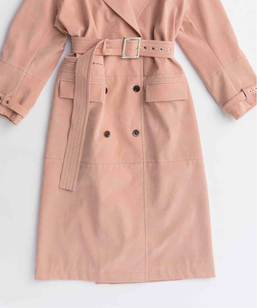 セール】Suede Trench Coat/スウェードトレンチコート（トレンチコート