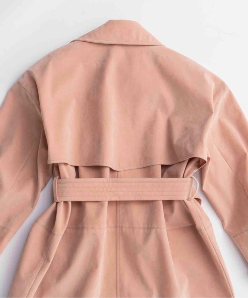 MAISON SPECIAL（メゾンスペシャル）の「Suede Trench Coat/スウェードトレンチコート（トレンチコート・レディース・ピンク/ブラウン/ブラック・FREE）」の10枚目の写真
