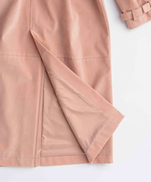MAISON SPECIAL（メゾンスペシャル）の「Suede Trench Coat/スウェードトレンチコート（トレンチコート・レディース・ピンク/ブラウン/ブラック・FREE）」の13枚目の写真