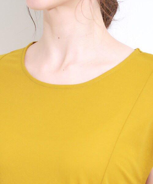 DRESKIP（ドレスキップ）の「【S-LL/ひんやり】切替ラインですっきりと 1枚で着られるロングワンピース（ワンピース・レディース・ブルー系その他/イエロー/ブラック・01/04/03/02）」の20枚目の写真