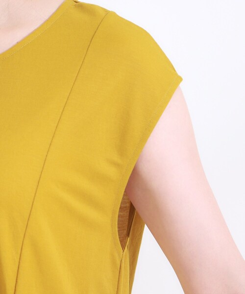 DRESKIP（ドレスキップ）の「【S-LL/ひんやり】切替ラインですっきりと 1枚で着られるロングワンピース（ワンピース・レディース・ブルー系その他/イエロー/ブラック・01/04/03/02）」の21枚目の写真