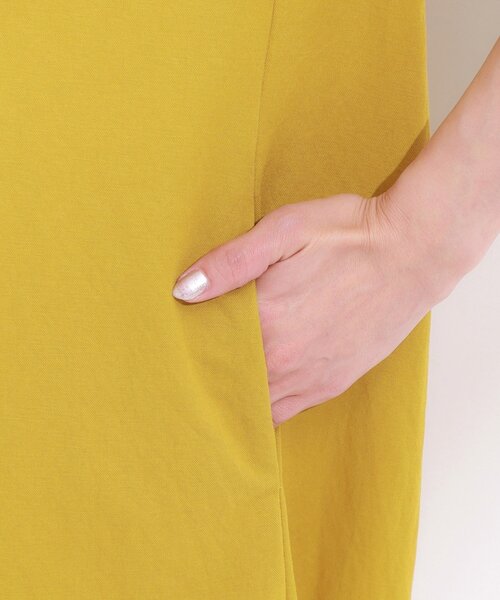 DRESKIP（ドレスキップ）の「【S-LL/ひんやり】切替ラインですっきりと 1枚で着られるロングワンピース（ワンピース・レディース・ブルー系その他/イエロー/ブラック・01/04/03/02）」の22枚目の写真