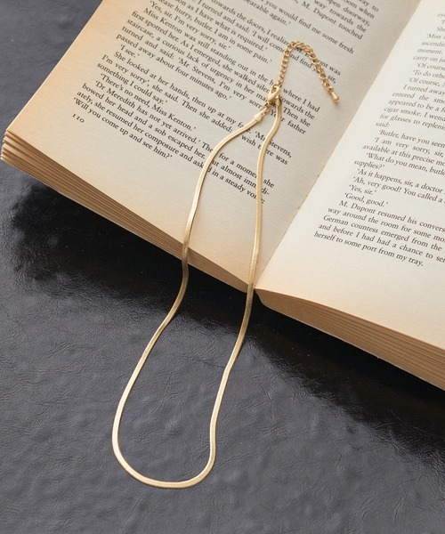 PUAL CE CIN（ピュアルセシン）の「スネークチェーンネックレス（ネックレス・レディース・シルバー/ゴールド・FREE）」の5枚目の写真